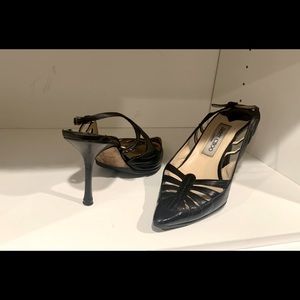 Black slingback Jimmy Choo 3” heels